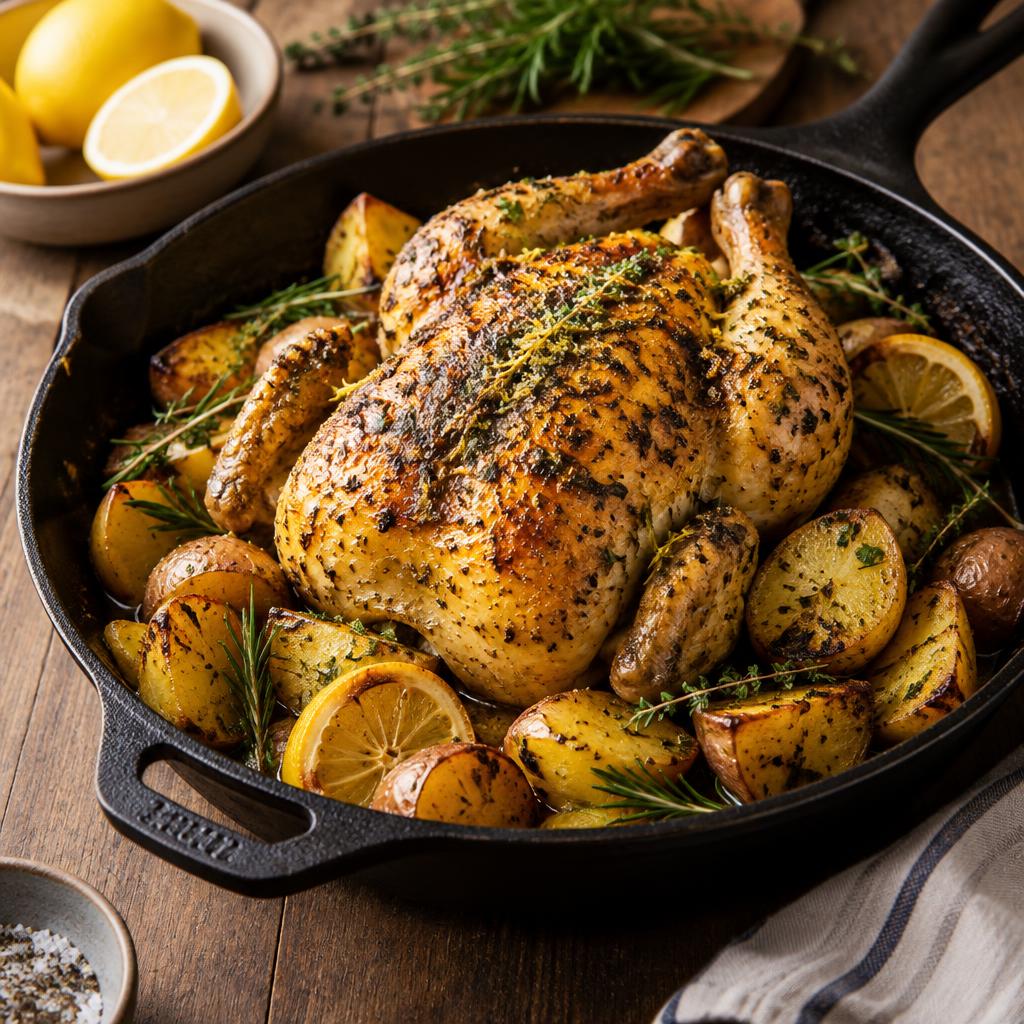 Lemon Herb Roast Chicken